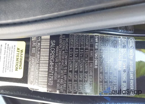 2017 Land Rover Discovery Sport Hse z USA, uszkodzony, nr VIN SALCR2BG4HH717970